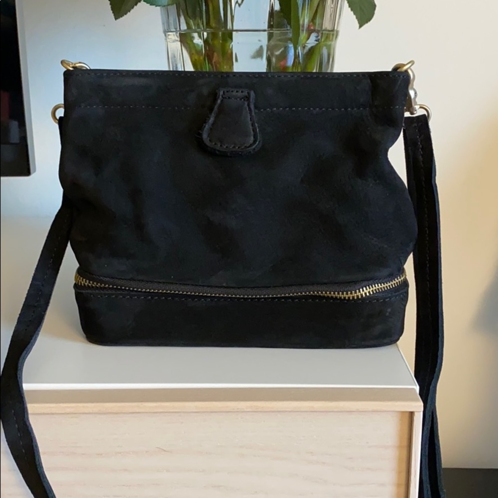 Miss Albright Genuine Suede crossbody bag